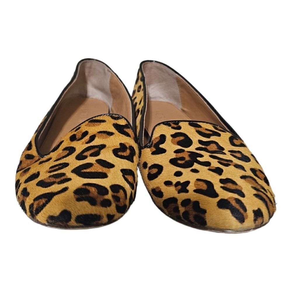 J. CREW FACTORY Cora Leopard Calf Hair Flats - Size 8 - Picture 4 of 6